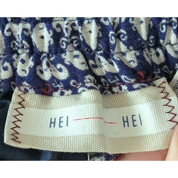 Anthropologie Hei Hei Pants Wide Leg Festival Hippie Boho Womens Blue Sz XXSP - Picture 3 of 16